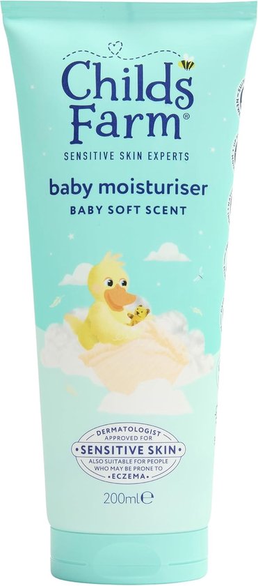Childs Farm Baby Moisturiser, Baby Soft Scent– Hydraterend voor Gevoelige Babyhuid, 200 ml van Merkloos