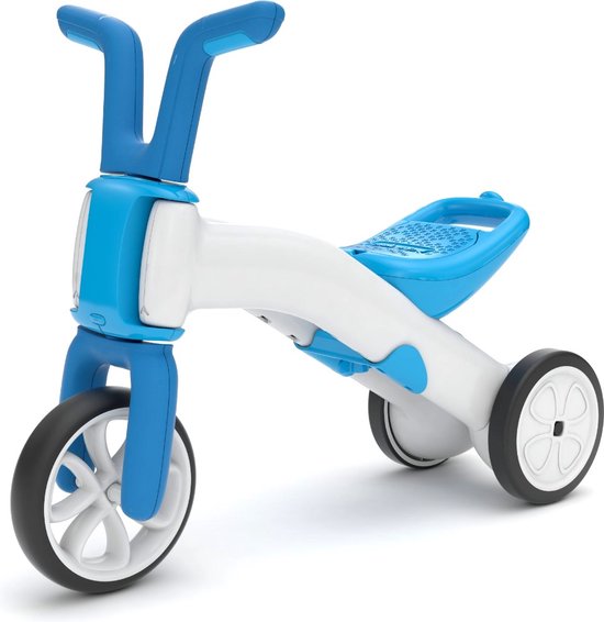 Chillafish Bunzi - 2-in-1 driewieler en loopfietsje, 1 tot 3 jaar, Blauw van Chillafish