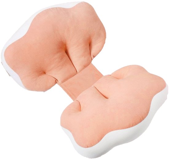 CHIWIN Zwangerschap Kussen met Extra Kussen - Positie en Voedingskussen voor Zwangere Vrouwen Ergonomisch - Lichaamskussen voor Zijslapers en Borstvoeding - Roze - 70cm Breed van Chi