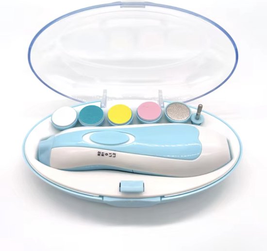 CHPN - Elektrische Nagelvijl - Baby nagels vijlen - Voor kinderen en volwassenen - Vijl voor babynagels - Vijl - Vijlen - Met opzetstukjes van Merkloos