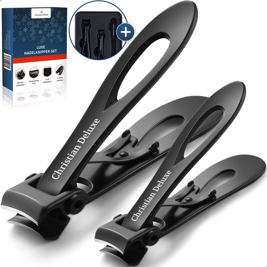 Christian Deluxe® Professionele Nagelknipper Set met Nagelvijl - Nagelknipper - Nagelset - Nagelknipper Set met Nagelvijl – Nageltang - Luxe opbergdoosje - Pedicureset - Manicure set - Manicure