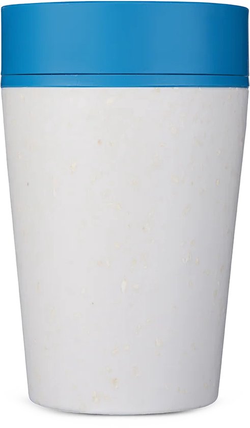 Circular & Co - Travel Mug - Koffiebeker To Go - Coffee To Go Beker - 227 ml - Chalk - Pacific Blue - 8oz – Duurzaam van Circular & Co