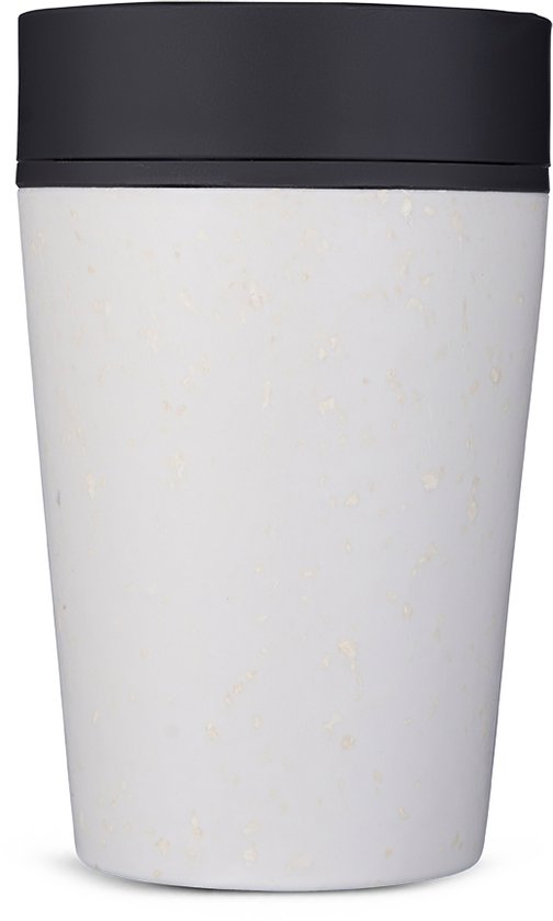 Circular & Co - Travel Mug - Koffiebeker To Go - Coffee To Go Beker - 227 ml - Chalk - Storm Grey - 8oz – Duurzaam van Circular & Co