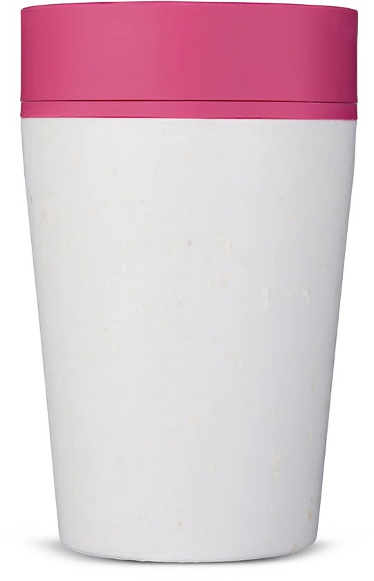 Circular & Co - Travel Mug - Koffiebeker To Go - Coffee To Go Beker - 228 ml - Chalk - Lotus Pink - 8oz – Duurzaam van Circular & Co