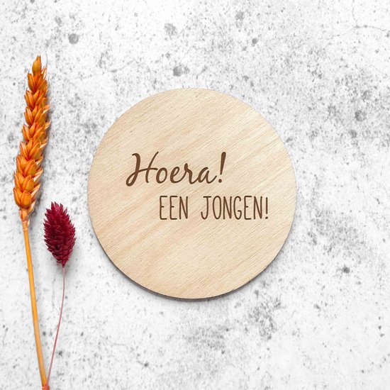 Cirkel - hoera een jongen - Fien & Feau van Fien & Feau