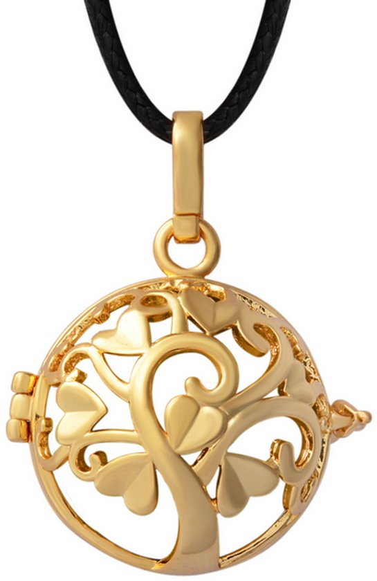 Clariz klankbolhouder Boom goud - zwangerschapsbel houder - zwangerschapshanger - zwangerschapsketting - bola van Clariz