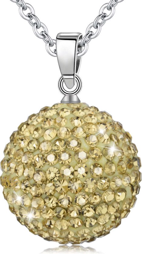 Clariz zwangerschapsbel Gouden Kristallen - zwangerschapsketting - zwangerschapsbelletje - bola van CLA