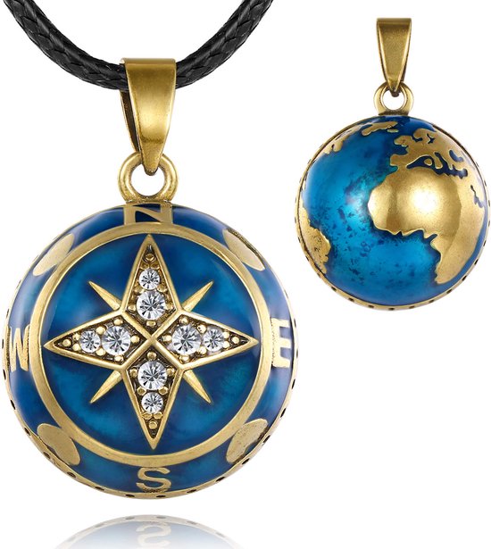 Clariz zwangerschapsbel Kompas - zwangerschapsketting - zwangerschapsbelletje - bola van Clariz