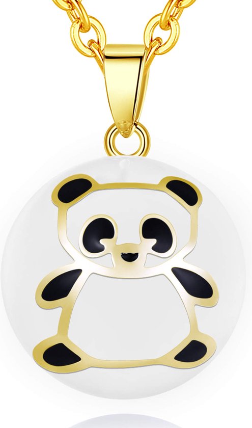 Clariz zwangerschapsbel Panda goud - zwangerschapsketting - zwangerschapsbelletje - bola van CLA