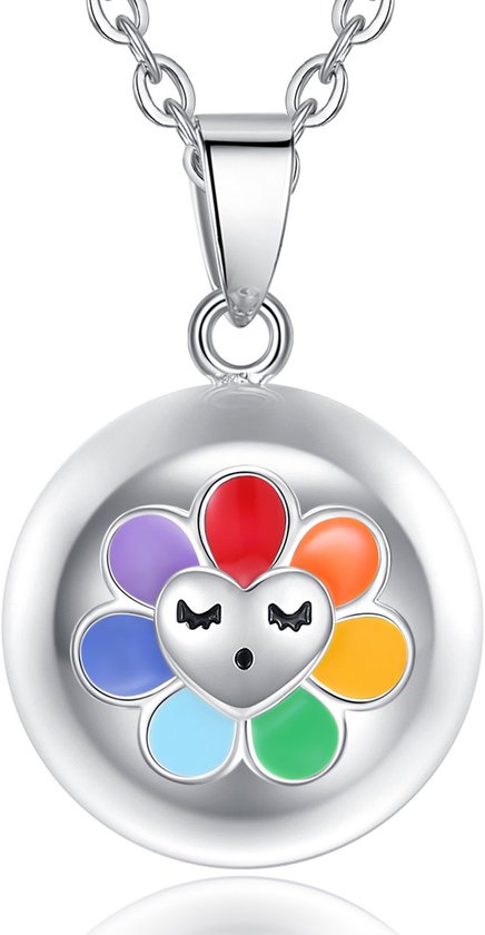 Clariz zwangerschapsbel regenboog bloem van Clariz