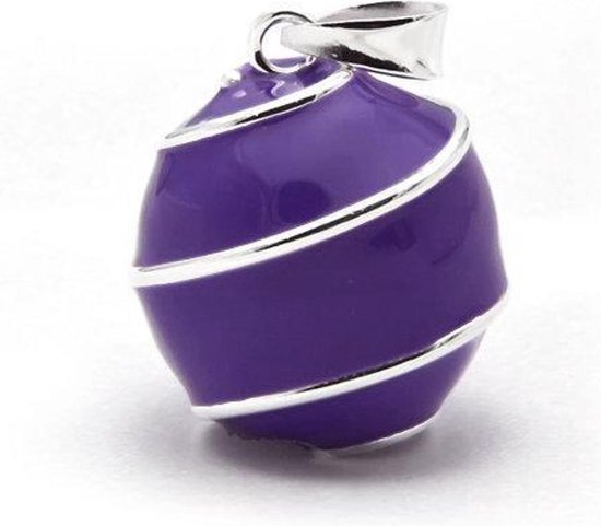 Clariz zwangerschapsbel Swirl Paars - zwangerschapsketting - zwangerschapsbelletje - bola van CLA