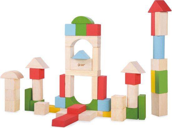 Classic World Houten Blokken Junior, 50dlg. van Classic World