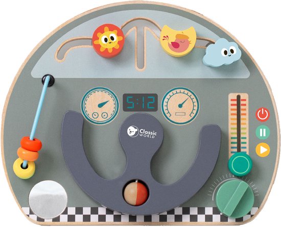 CLASSIC WORLD Multifunctioneel Manipulatiebord 6in1 Reizen van Classic World