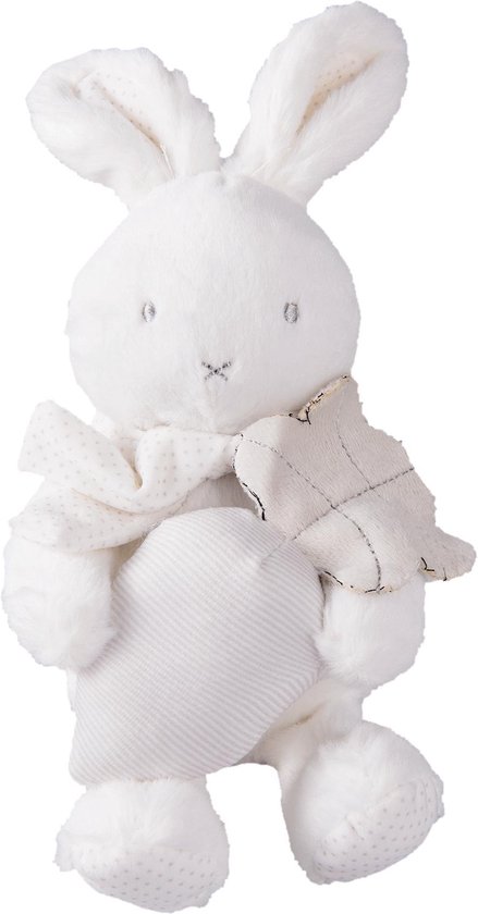 Clayre & Eef Knuffel konijn 11x10x27 cm van CLA