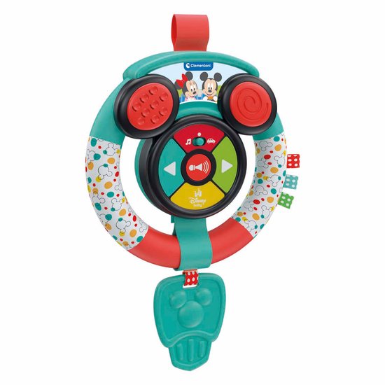 Clementoni Baby - Disney Mickey Mouse - Auto Speelgoed - Zacht Stuur met Licht en Geluid- vanaf 6 maanden van Merkloos