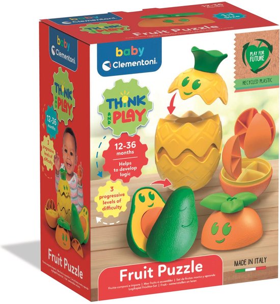 Clementoni baby - Fruit Puzzel Set - vanaf 12 maanden van Clementoni