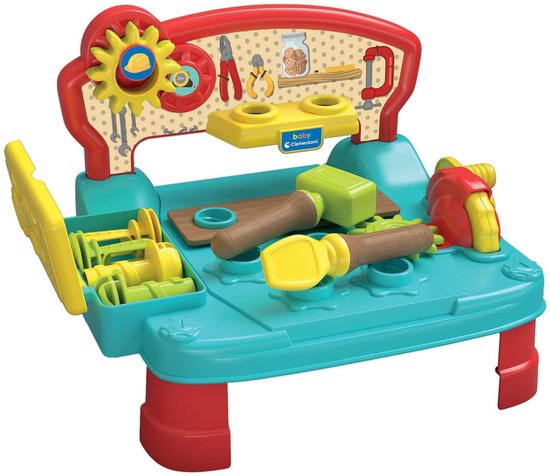 Clementoni - Baby Werkbank met gereedschap - Montessori Speelgoed - vanaf 6 maanden