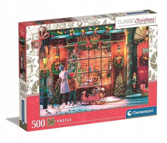 Clementoni Kerstpuzzel 500 Stukken - Klassieke Collectie van Clementoni