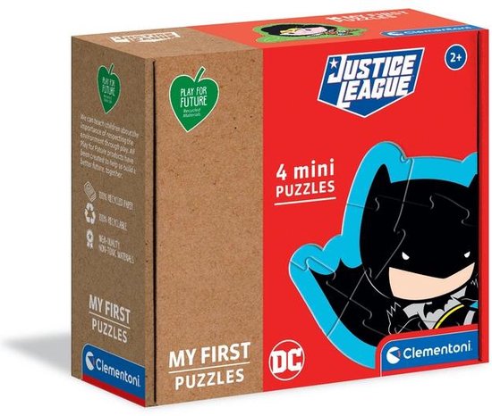 Clementoni Kinderpuzzels - DC Comics Justice, Legpuzzel Set 3+6+9+12 Stukjes, 2-3 jaar - 20830 van Clementoni