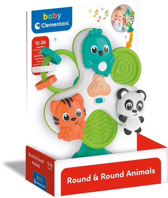 Clementoni - Kinderstoel speeltje - Dierencirkel - Vanaf 6 maanden