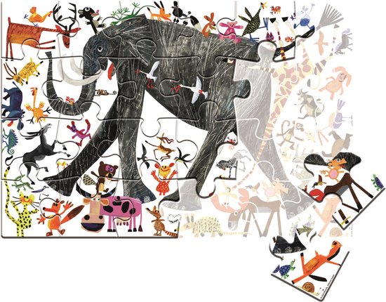 Clementoni Legpuzzel Eco Olifant 24 Stukjes, puzzels kinderen van Clementoni