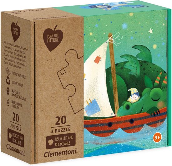 Clementoni Legpuzzel Sweet Dreams 2-in-1 - puzzel - sinterklaas- schoencadeau- schoencadeautje - puzzelen van Clementoni