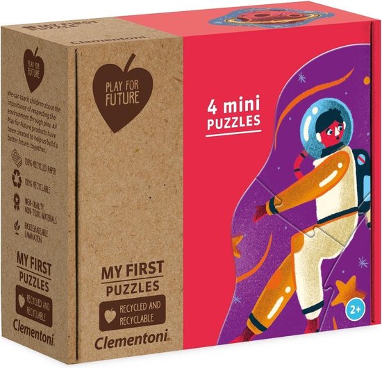 Clementoni - Mijn eerste puzzel - Over the Moon, Legpuzzel Set 3+6+9+12 Stukjes, 2-3 jaar - 20822 van Clementoni