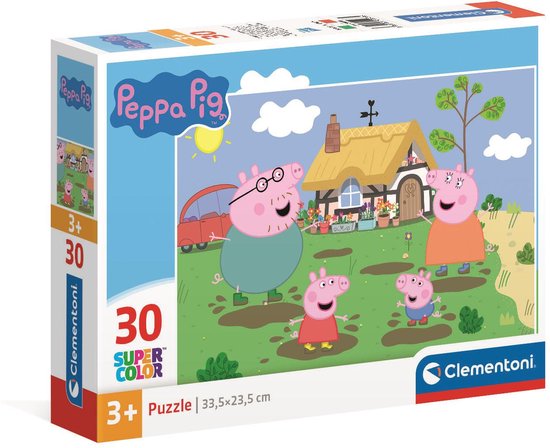 Clementoni - Puzzel - 30 Stukjes - Peppa Pig - Kinderpuzzel - Vanaf 3 jaar van Merkloos