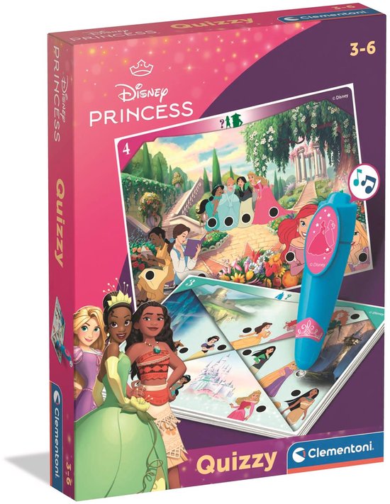Clementoni - Quizzy - Disney Prinsessen - Educatief spel met elektronische pen - vanaf 3 jaar van Clementoni