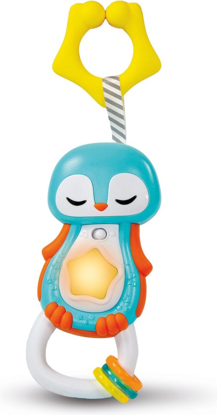 Clementoni Rammelaar Pinguïn Blauw 22 Cm van Clementoni