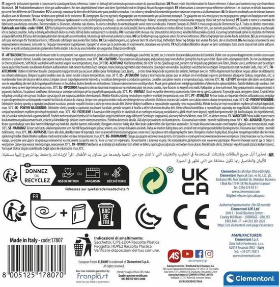 Clementoni - Sensoriële Clemmy Opbergdoos, Educatief Speelgoed voor Baby's van 6-36 maanden, 17807 van Clementoni