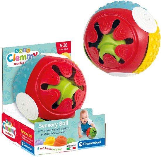 Clementoni - Soft Clemmy - Sensory Ball - Educatief Speelgoed voor Baby's van 6-36 maanden van Clementoni