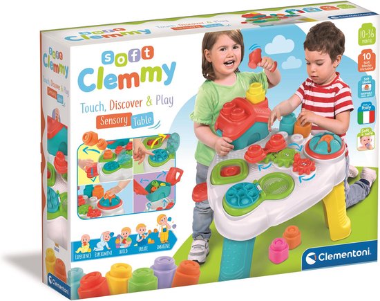 Clementoni Soft Clemmy - Touch & Play Sensory Table - Speeltafel - Activiteiten Tafel - 10-36 maanden van Clementoni