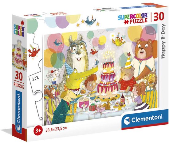 Clementoni Supercolor 20264 puzzel Legpuzzel 30 stuk(s) Dieren van Clementoni