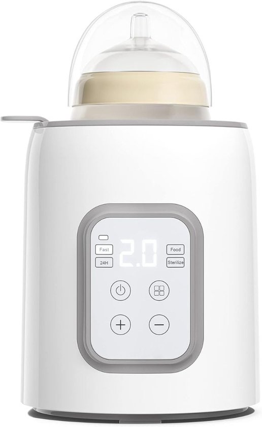 CLGP® Flessenwarmer Onderweg - Drinkbeker Baby - Draadloos - Wit