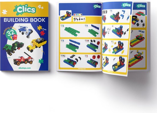 CLICS Bouwboek - 32 IN 1 van Clics