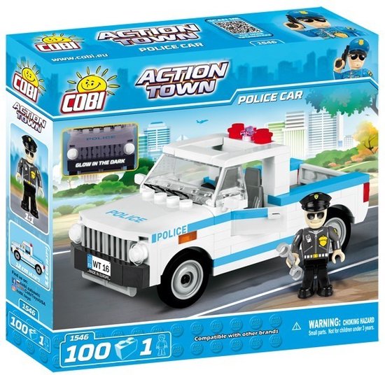 COBI Politieauto 100 Pcs Action Town /1546/ Police Car van COBI