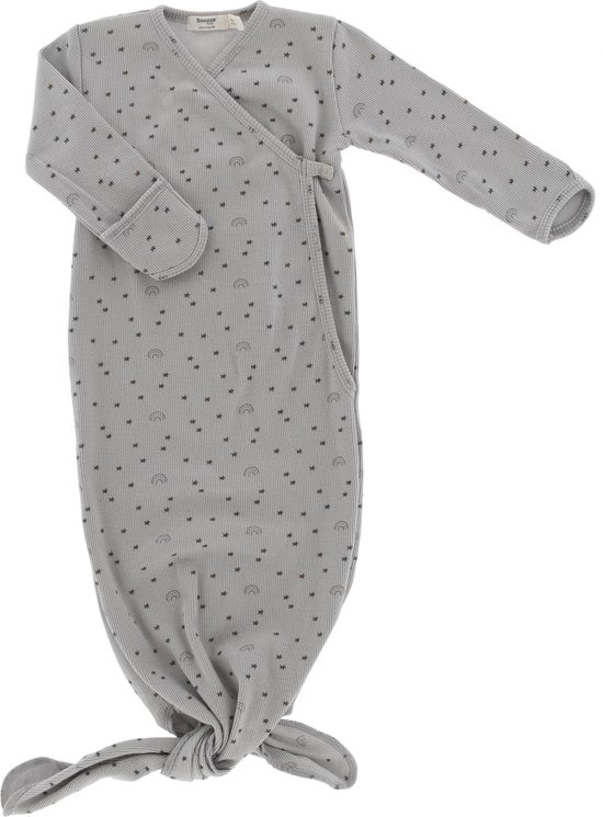 Cocon Baby Slaapzak voor 3-6 mnd - Knoopslaapzak + krabwantjes - Geknoopte Slaapzak 70 cm - Smokey Green - Groen - Snoozebaby van Snoozebaby