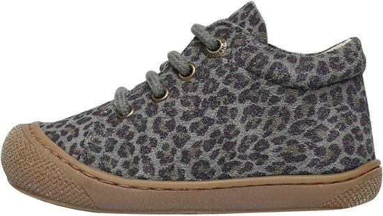 Cocoon babyschoenen voor jongens in leer met dierenprint van Merkloos