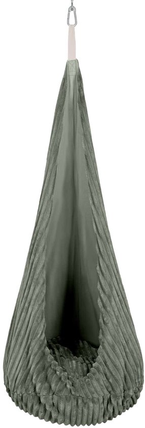 Cocoon Swing voor kinderen - Churros Olijf Saliegroen van Merkloos