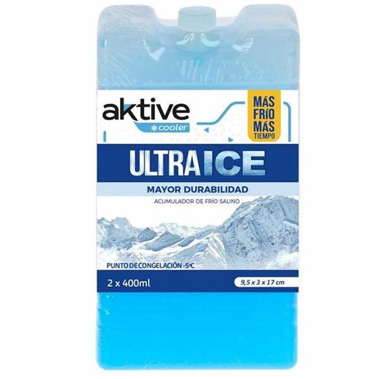 Cold Accumulator Aktive 400 ml 2 Units 9,5 x 17 cm