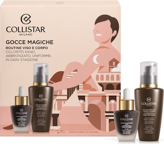 Collistar Sun Self Tan Pakket Face & Body Routine Magic Drops Set - 155ml