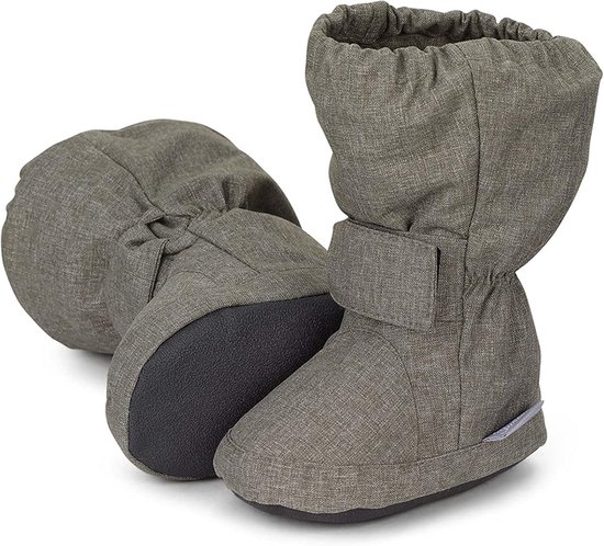 Comfortabele Antraciet Grijze Babyschoenen voor Jongens Maat 17/18 van Merkloos