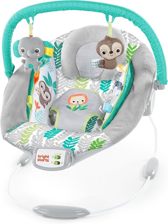 Comfortabele Baby Bouncer met Vibratie, Muziek en Speelboog voor Pasgeborenen tot 9 kg