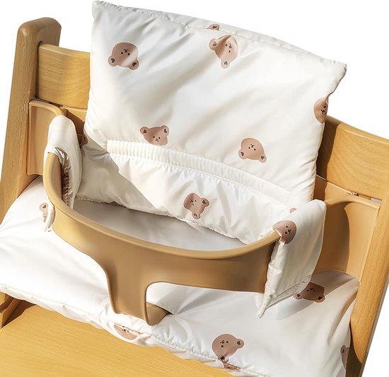 Comfortabele Kussen voor Kinderstoel: Antislip Zitting voor Tripp Trapp Stoelen, Eenvoudig Bevestigen en Wassen, Ideaal voor Baby's en Peuters