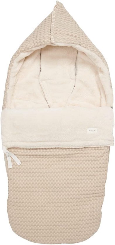 Comfortabele Voetenzak voor Buggy - Met Warme Teddy Voering en Capuchon van Merkloos
