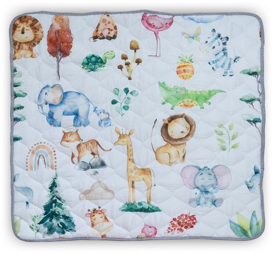 ComfyKidz® Waterafstotende Speelmat | Speelkleed 127x127x2,6 cm | Zachte & Anti-Slip Baby Speelmat | Opvouwbaar & Wasbaar | Voor Binnen & Buiten van ComfyKidz®