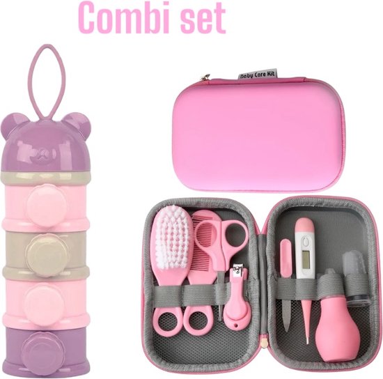 Complete Babyverzorgingsset - Melktoren - 9 Delige Baby verzorgingsset - melkpoeder toren van BeetjeBoefje