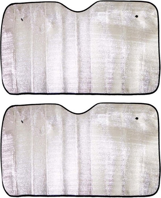 Concorde Auto zonnescherm - 2x - aluminium - L80 x B150 cm van Concorde
