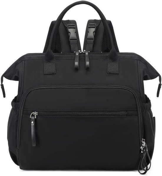 Converteerbare Luiertas Tote - Mommy Bag Met Kinderwagengesp - 14 Zakken Organizer - Brede Open Bovenkant - Waterbestendige Verzorgingstas - Multifunctionele Reistas - Voor Dagelijks Gebruik En Baby Uitje - Handige Opbergmogelijkheden van Merkloos